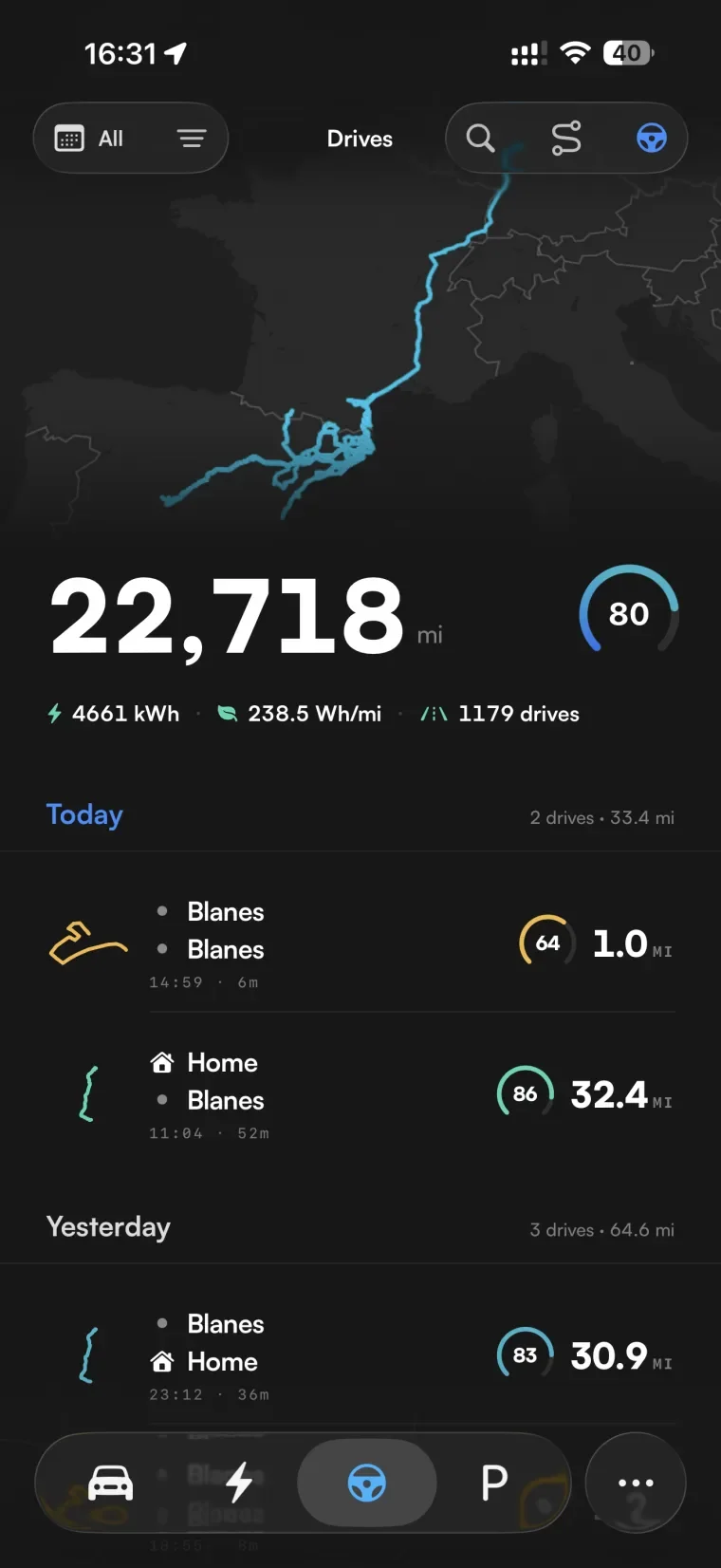 Cada trajecte explica alguna cosa.